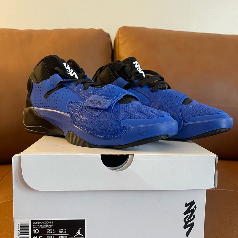 Authentic Zion 2 Zion Williamson Royal Blue and Black Mens size 10 NIB